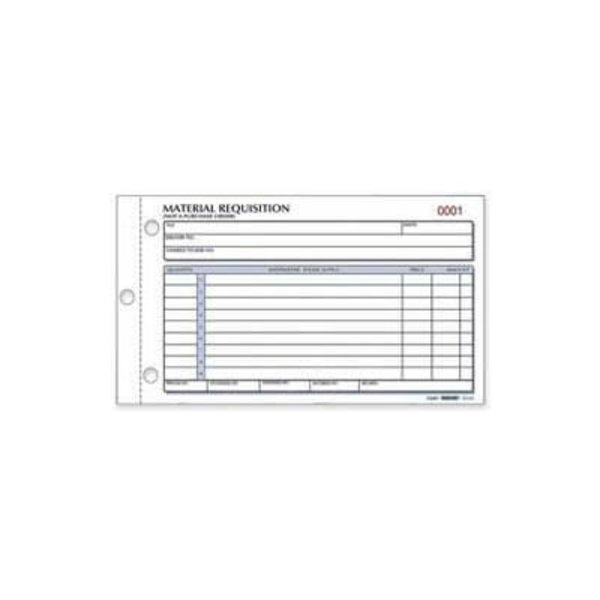 Rediform Office Products Rediform® Material Requisition Book, 2-Part, Carbonless, 4-1/4" x 7-7/8", 50 Sets/Book 1L114